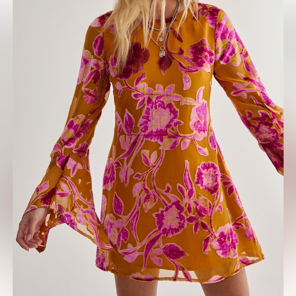 🌟HP🌟Nasty Gal Floral Mini Dress - Picture 3 of 12